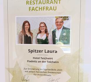 Nr.1 Laura erster Platz (SkillAustria)