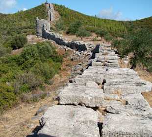 Die antike Stadtmauer von Messéne