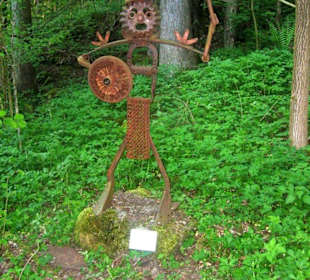 Kunstwerk als Teil des Skulpturenweges