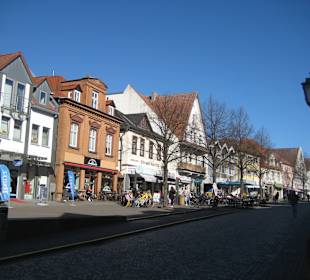 Blick über die Lange Straße Richtung Stadtkirche