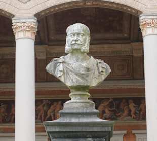 Baden-Baden: Kaiser Wilhelm I. vor der Trinkhalle