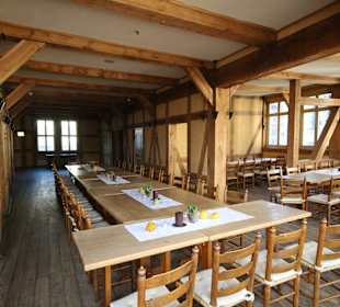 Historische Fachwerk in den Etagen