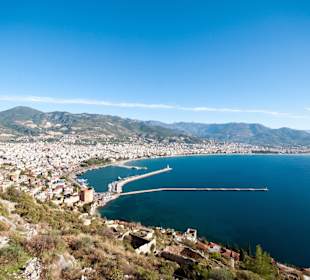 Blick auf Alanya von der Burg aus