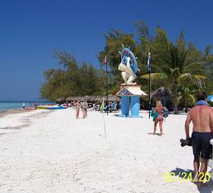 Auf der Insel Cayo Blanco
