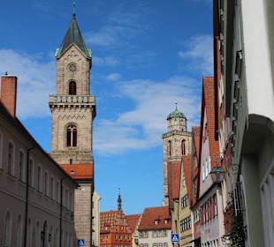 Turm von St. Pauls-Kirche in der Nördlinger Straße