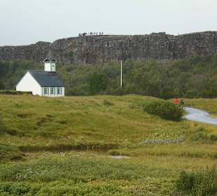 Blick hinüber zu dem Kirchlein
