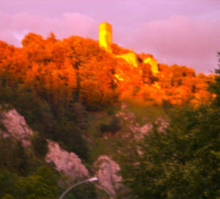 Burg Randeck Essing in der Abendsonne