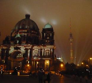 Katedra berlińska podczas festiwalu świateł