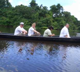 Einbaumfahrt im Orinocodelta