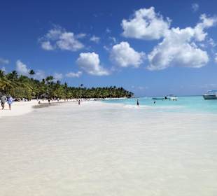 Mittag auf Saona 2. Strand