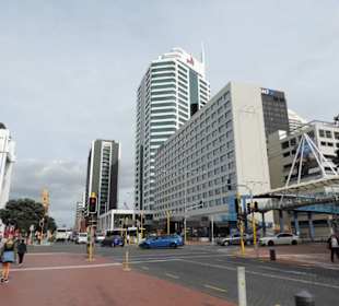 Mit dem Hop on Hop off Bus in Auckland unterwegs