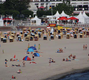 Strand an der Strandpromenade