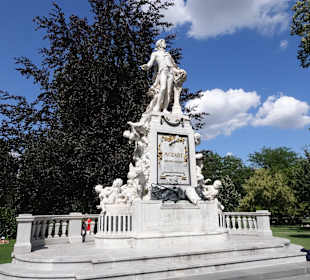 Mozart Denkmal im Burggarten
