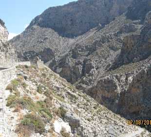 Die "Wände" der Schlucht!