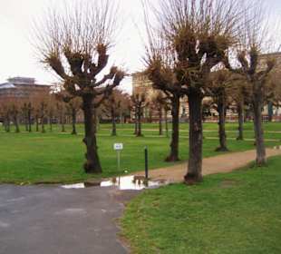 Weg zum vorderen Schlosskomplex