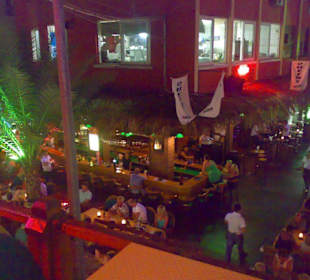 Blick von oben auf das Geschehen