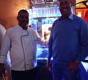 Ein specialle griller fuer die rinderfilets mit ei