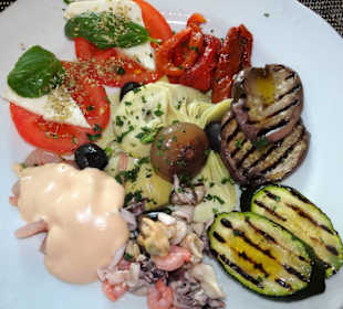 Vorspeisenteller im Restaurant Gargano