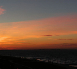 Sonnenuntergang im Winter Richtung Juist