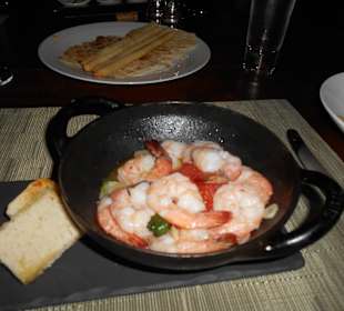 My fabulous garlic prawns = to die for