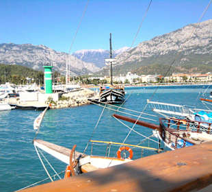 Das ist der Hafen von Kemer
