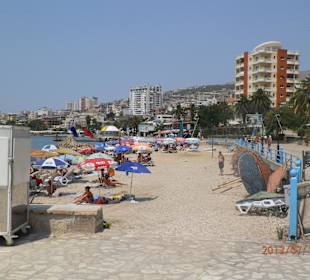 Miejska plaża w Sarandzie