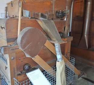 Die historische Schrotmühle im Brauereimuseum