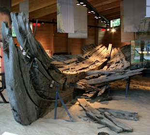 Original Schiffswrack H.M.S. Tecumseth im Museum