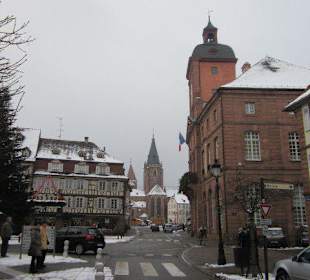 Altstadt Wissembourg im Winter