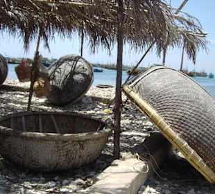 Muschelfischer am Hafen von Mui Ne