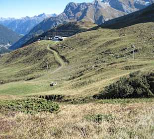 Weg zur Bergstation Steffisalp (1884 m)