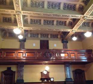 Visitors gallery in the debating chamber