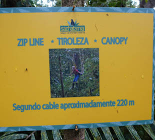 2. Zip Line auf der Wanderung