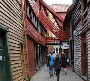 Gasse in Bryggen