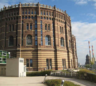 Aussicht vom Hotel auf den Gasometer