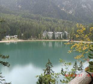 Blick zum Hotel
