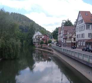 Blick von der Marktbrücke in Calw