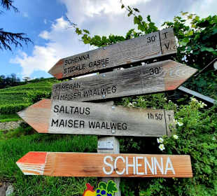 Beschilderung nach SChenna