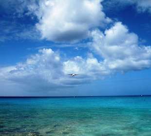 Ankommendes Flugzeug