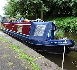 Haus Narrow Boat im Hafen von Trevor