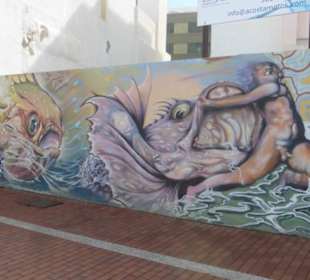 Promenade Las Canteras - Bauzaun geht auch schön