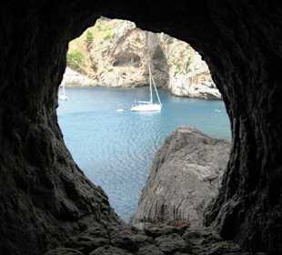Fußgängertunnel mit Aussicht