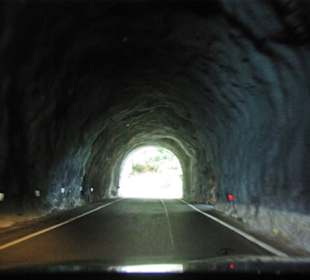 Echt viele Tunnel entlang der Strecke