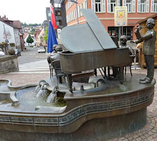 Vor dem Rathaus Donaueschingen