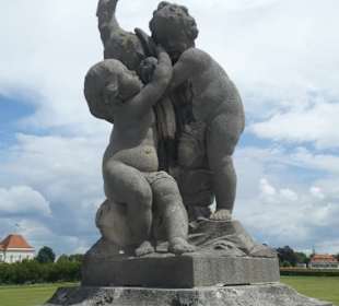 Beim Schloss Nymphenburg in München