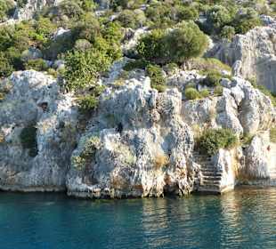 Blick auf die versunkene Stadt