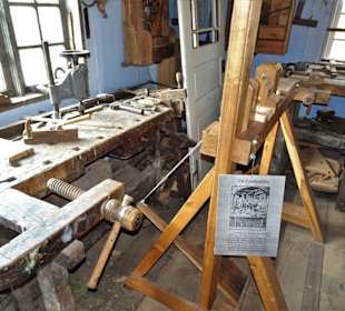 In der Schreinerwerkstatt des Freilichtmuseums