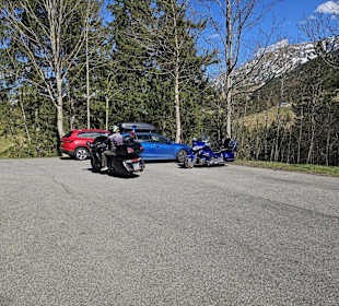 Parkplatz beim Aussichtspunkt Kanze