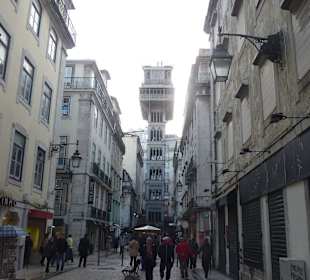 Elevador de Santa Justa - Blick von Rua Augusta