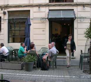 Straßenterrasse des Bacacay